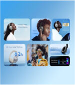 Oraimo BoomPop Pro Wireless Headphones Over-Ear Hybrid Noise Cancellation Grey - Image 4