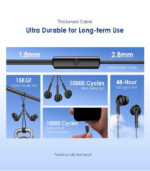 Oraimo CONCH 2C Type-C Ear-piece Clear Voice in Calls In-Ear Wired Earphone Earpiece OEP-320C - Image 3