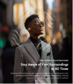 Oraimo OpenSnap True Wireless Bluetooth Headphones Clip-On Open-Ear - Black - Image 5