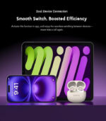 Oraimo OpenSnap True Wireless Bluetooth Headphones Clip-On Open-Ear - Black - Image 6