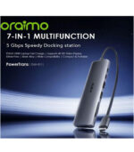 Oraimo Power-Trans USB-C Hub 7-in-1 Multi-Functional 4K HD Display 5Gbps Laptop Adapter Docking-Station OUH-511 - Image 2