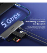 Oraimo Power-Trans USB-C Hub 7-in-1 Multi-Functional 4K HD Display 5Gbps Laptop Adapter Docking-Station OUH-511 - Image 4