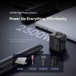 Oraimo Power-Omni 251 2500W Multi-Plug Power-Strip Extension Socket Travel Converter OCW-T01 - Image 4