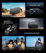 Oraimo SpaceBox Pro Wireless Speaker Portable 80W Loudness - Image 3