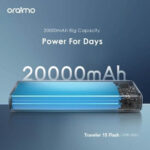 Oraimo 20000mAh Traveler 15 Flash 15W Power Bank Type-C Input & Output Fast Charging - Image 3